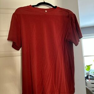 lululemon athletica Red Short Sleeve Tee